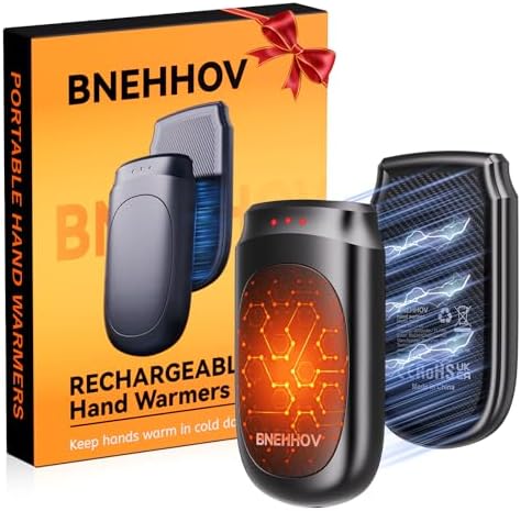 Chauffe Main Rechargeable 2 en 1 Magnetique 6000 mAh, 3 Niveaux R...