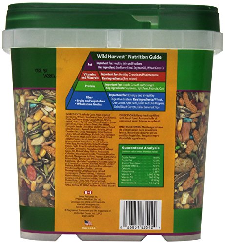Wild Harvest Wh-83542 Wild Harvest Advanced Nutrition Diet For Parrots, 4-Pound (Packaging May Vary) #TOP3
