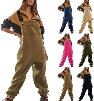 Fleece warme overalls voor dames, winter, casual, verstelbare