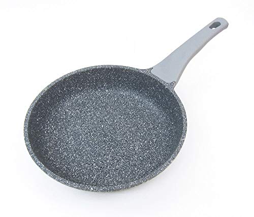 cocisana Sartén de Aluminio Fundido a presión 3 Capas con Mango Suave y de Tacto frío (Gris, 24_cm)