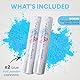 PrimePure Gender Reveal Konfettikanone – Biologisch Abbaubarem Pulver Konfetti Kanone – Blau, 2 Stück – Geschlechtsverkündung Baby, Rauchbomben für Baby Junge