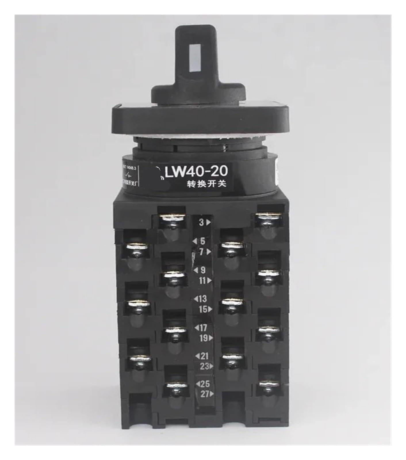 Interruptor de leva giratorio de perilla de 7 cables y tres posiciones, 20 A, LW42A2-7591/LF301 Controls Switches