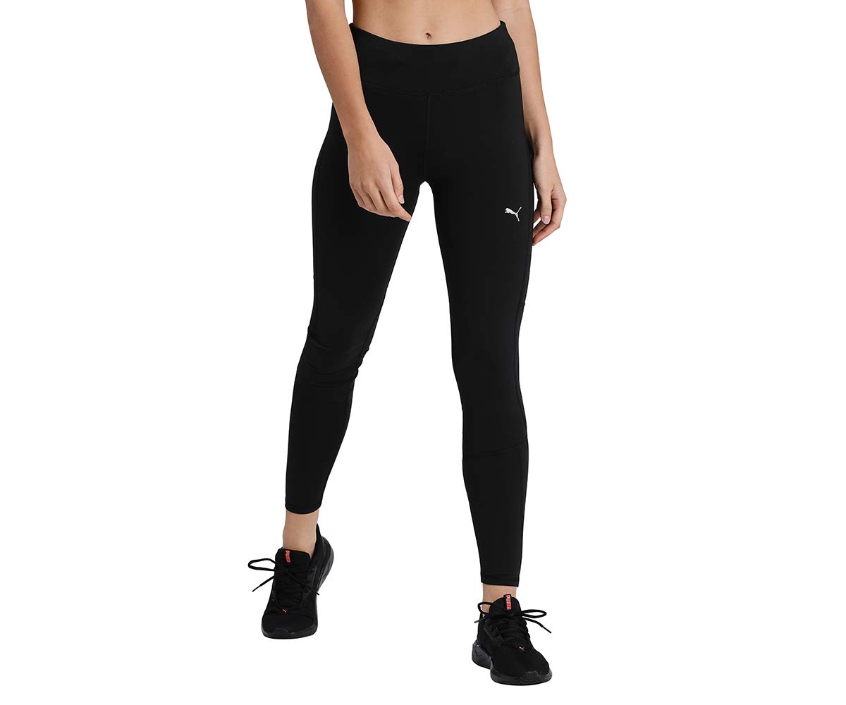 PUMA Unisex Women's Mid Rise Long Tight Women's Mid Rise Long Tight S Black