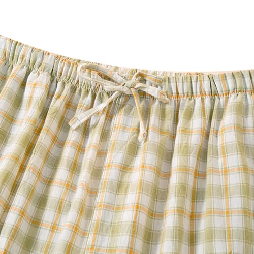 Image of STMAHER Women's 2 Piece Cotton Pajama Sets Long Sleeve Sleepwear Button Down Soft Lightweight Pj Pants Set With Pockets