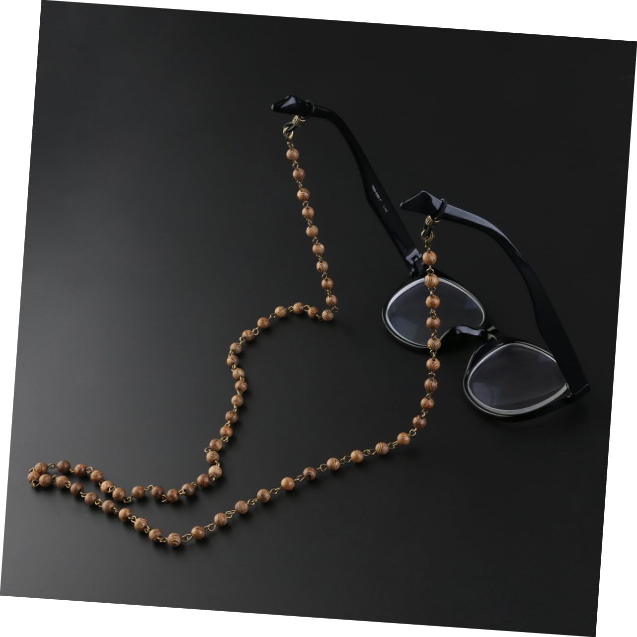 LIFKOME 2piezas Cadena De Gafas De Madera Natural De Pollo Soporte De Cuello Para Gafas y Accesorio De Moda Para Mujer y Hombre