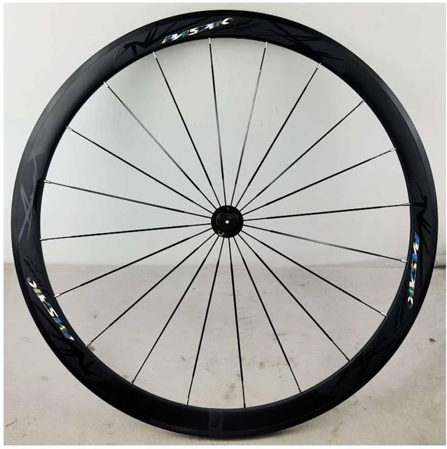 Road Bike Front Wheels 700C C/V Brake Quick Release Wheel 9 * 100mm QR, 40mm Aluminum Alloy Double Wall Bike Rims, 20 Holes