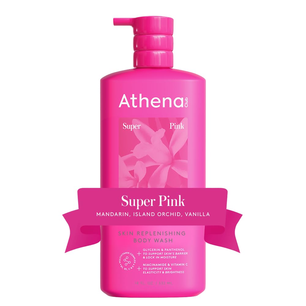 Athena Club Skin Replenishing Body Wash for Women Sulfate Free Nourishing Cleanser with Niacinamide Gently Cleanses Without Stripping