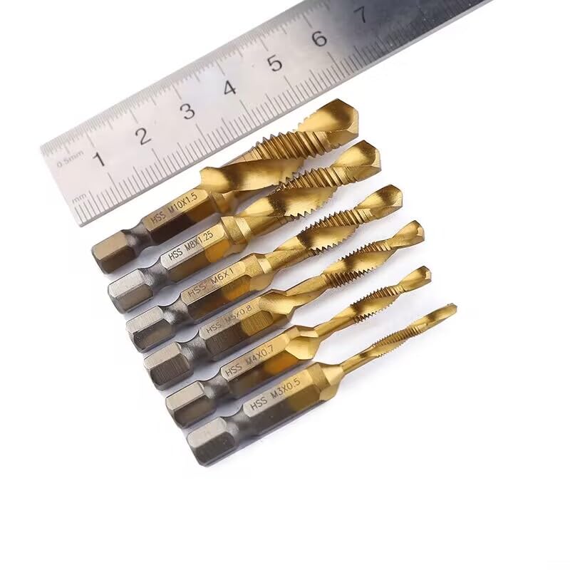 Set combinado de brocas de titanio 6 pzas miniatura 2