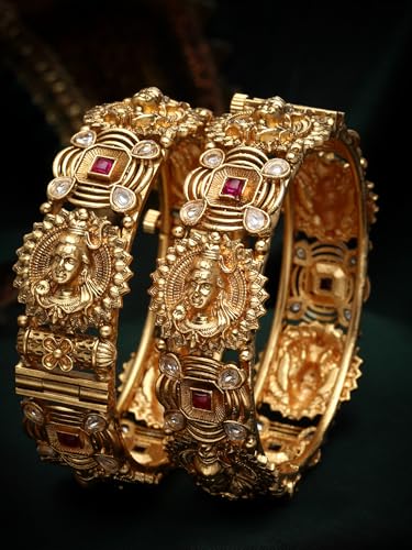 Image of Shining Diva Fashion Bangles for Women Girls Set of 2 Traditional Stylish Design