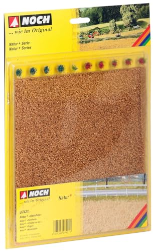 NOCH® Natur+ „Kornfeld“, extra-Lange kornfarbene Fasern, 22 x 20 cm für Spurweiten H0, TT, N, Z, perfekt zum Modellbau