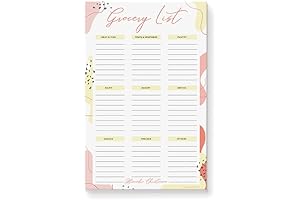 Custom Grocery List Notepad: The Ultimate Menu Organizer for Your Home