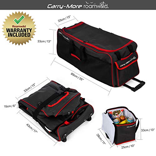 Roamwild Carry-More Heavy Duty Large Equipment Rolling SUV/Camera/Duffel Bag Perfect For Photography SUVs Sales Reps RV and Gym Equipment