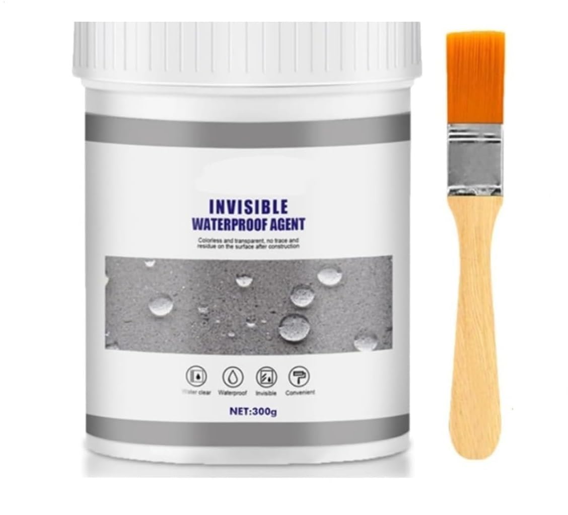 KPS Invisible Waterproof Agent | Anti-Leakage Transparent Coating Agent | Insulating Sealant For Home/Bathroom/Roof | For Repair/Seal Cracks/Joints/Pipes/Drains/Bonding (Pack of 1,Multicolor)(300gm)