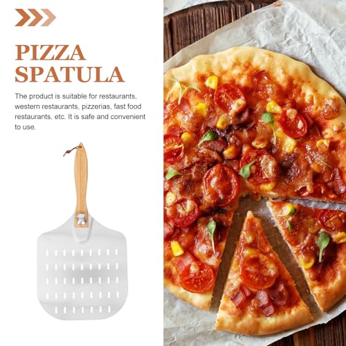 Pelle à pizza en aluminium perforée de qualité restaurant - 4