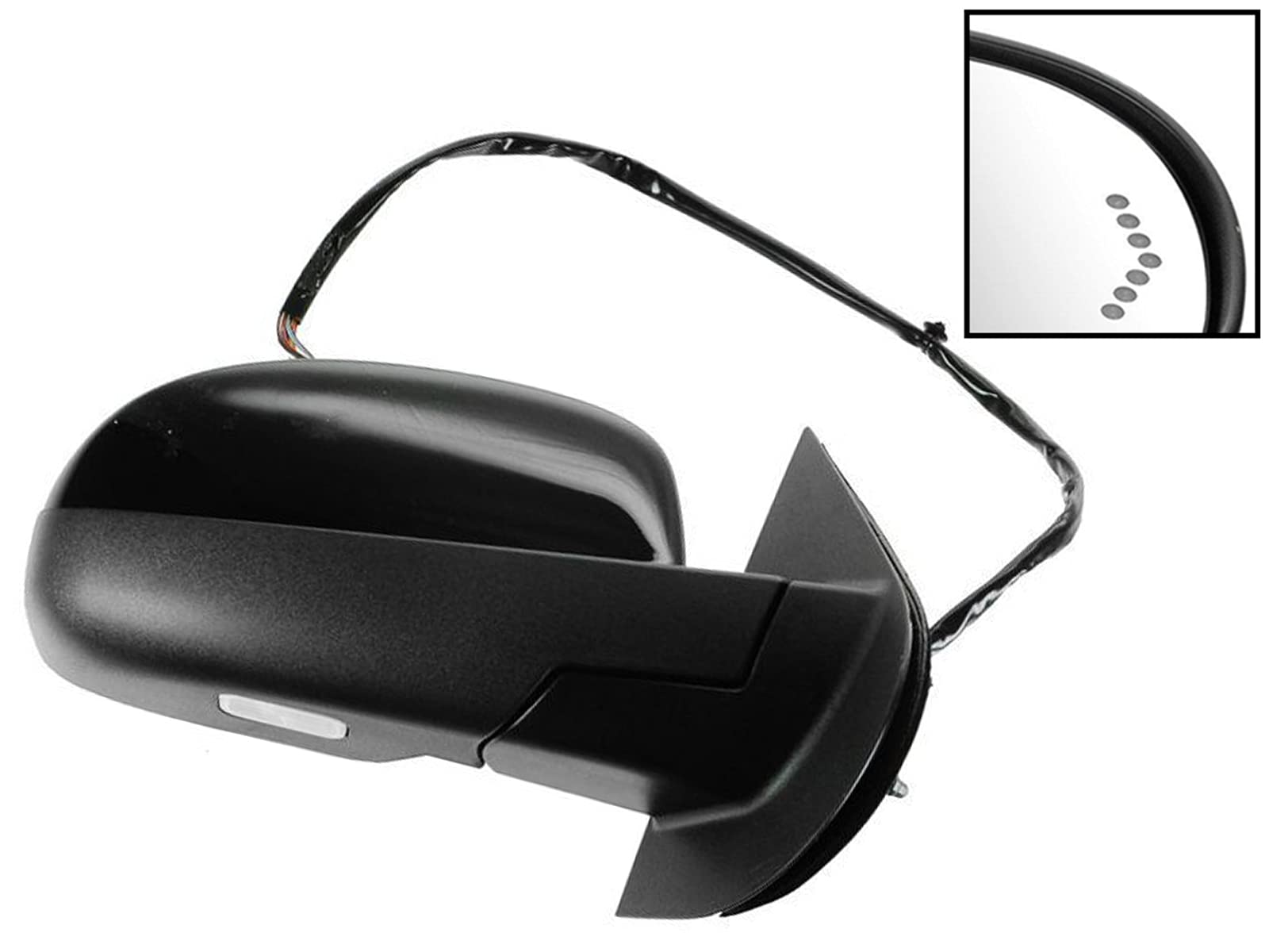 Right Chrome Power Mirror – For GMC Chevy 2007-2014 Tahoe Suburban Yukon Silverado Sierra