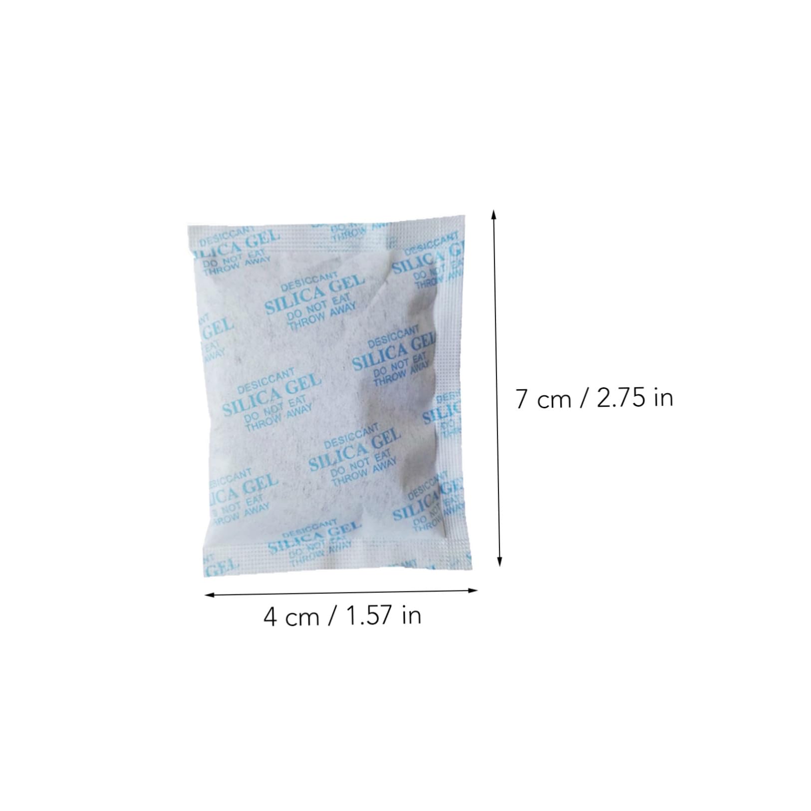 ibasenice 100 Pezzi Bustine di Silice Assorbitore di Umidità da 10g Tessuto Non Tessuto Blu per Armadio e Cassetto Riduce la Condensa e Previene la Corrosione