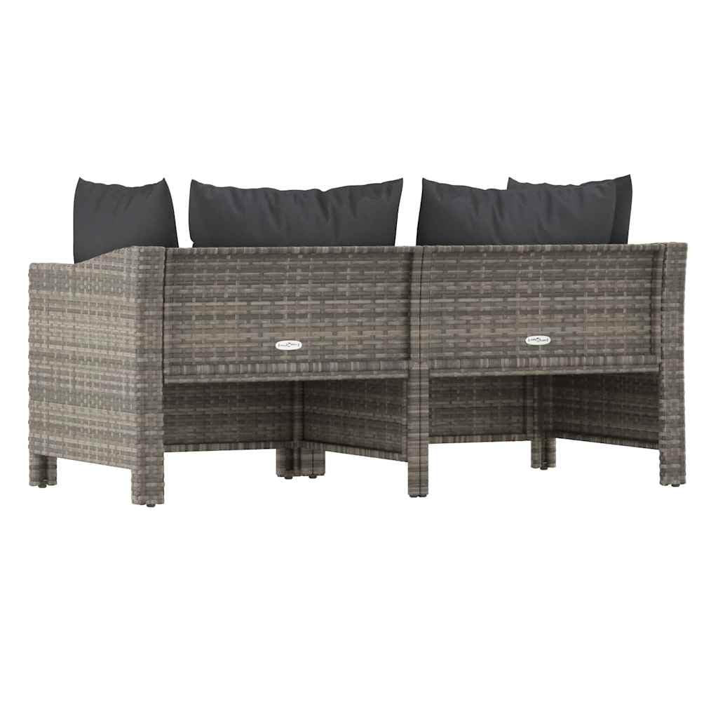 Polirattan odporny na warunki atmosferyczne nowoczesny design 16.2 szary