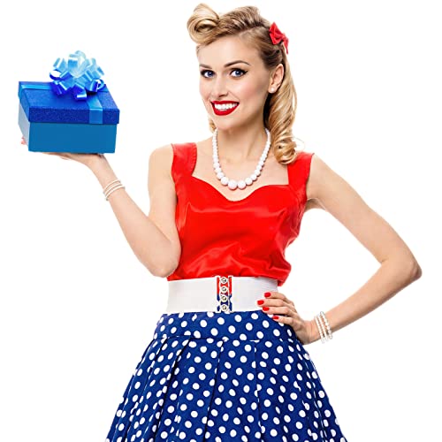 Kajaia 10 Pcs Faux Pearl Bracelets for Women Pearl Stretch Beaded Bracelets for Bridesmaid Wedding Bridal Party2