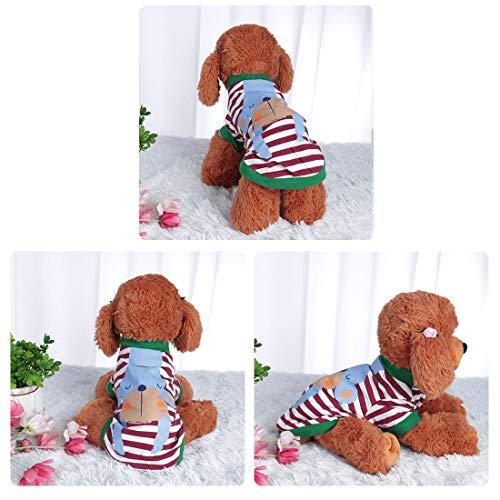 Camiseta para perro de algodón uxcell talla S miniatura 5