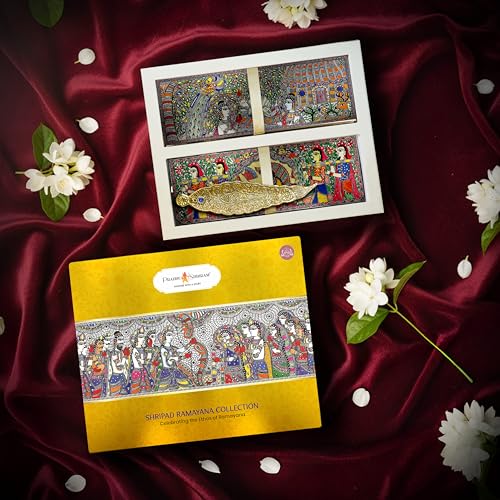 Image of Prabhu Shriram Ramayana Luxury Incense Sticks Gift Box | Natural Low-Smoke Temple Aroma Collection Pack of 10 Divine Scents Premium Long-Lasting Incense for Pooja Yoga & Home Ambience BY RAMALAYA