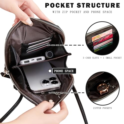 Small Crossbody Bags for Women - Phone Strap Crossbody RFID Phone Wallet Crossbody Bags for Women Lightweight Compact3