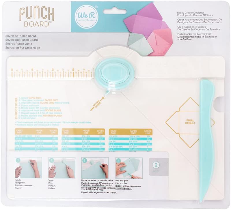 We R Memory Keepers Envelope Punch Board- Make Your Own Envelopes