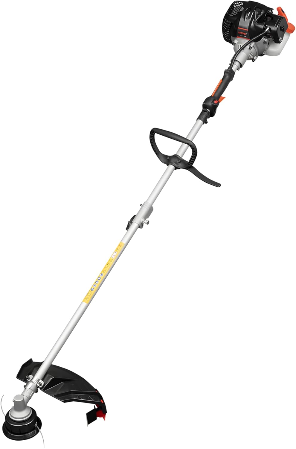 Desbrozadora Gasolina Multifunción 32,6 CC, Barra Desmontable con Podadora de Altura, Cortasetos y Extensión, Motor 2 Tiempos, para Jardín, Arbustos y Setos, 33M