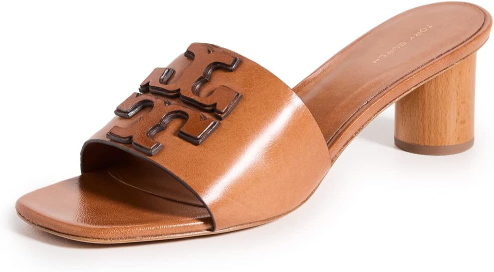 Tory Burch Women's Ines Mule Sandals 55mm, Tan, 9.5 Medium US