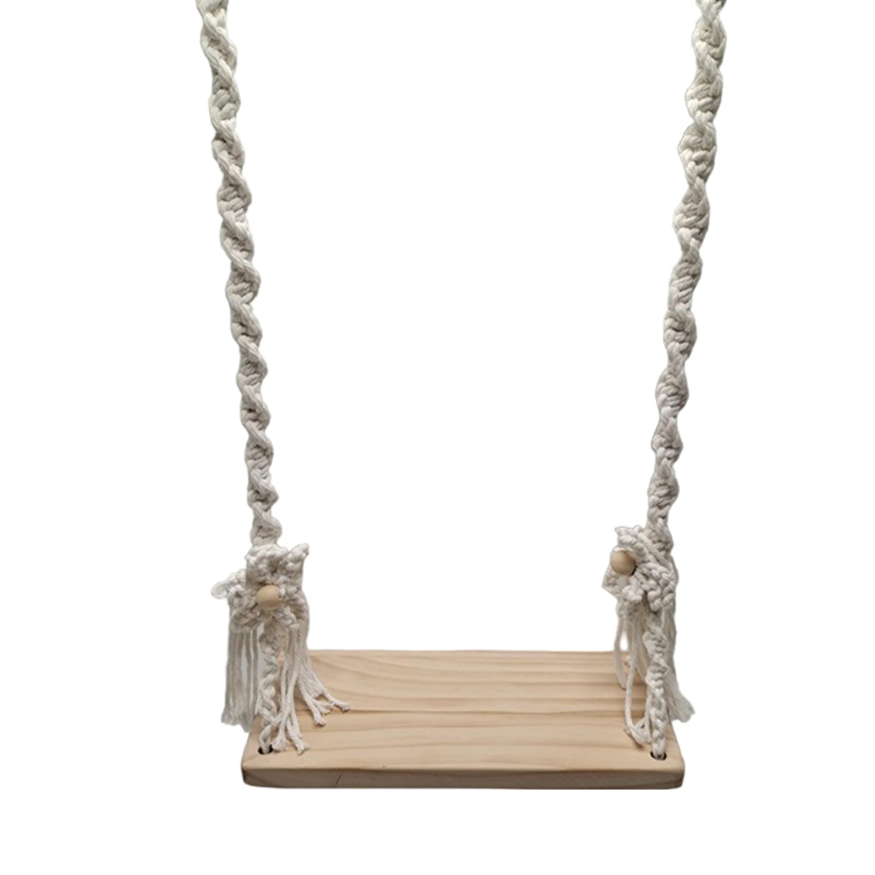 Accessoires photo pour nouveau-né : balançoire en bois de jardin