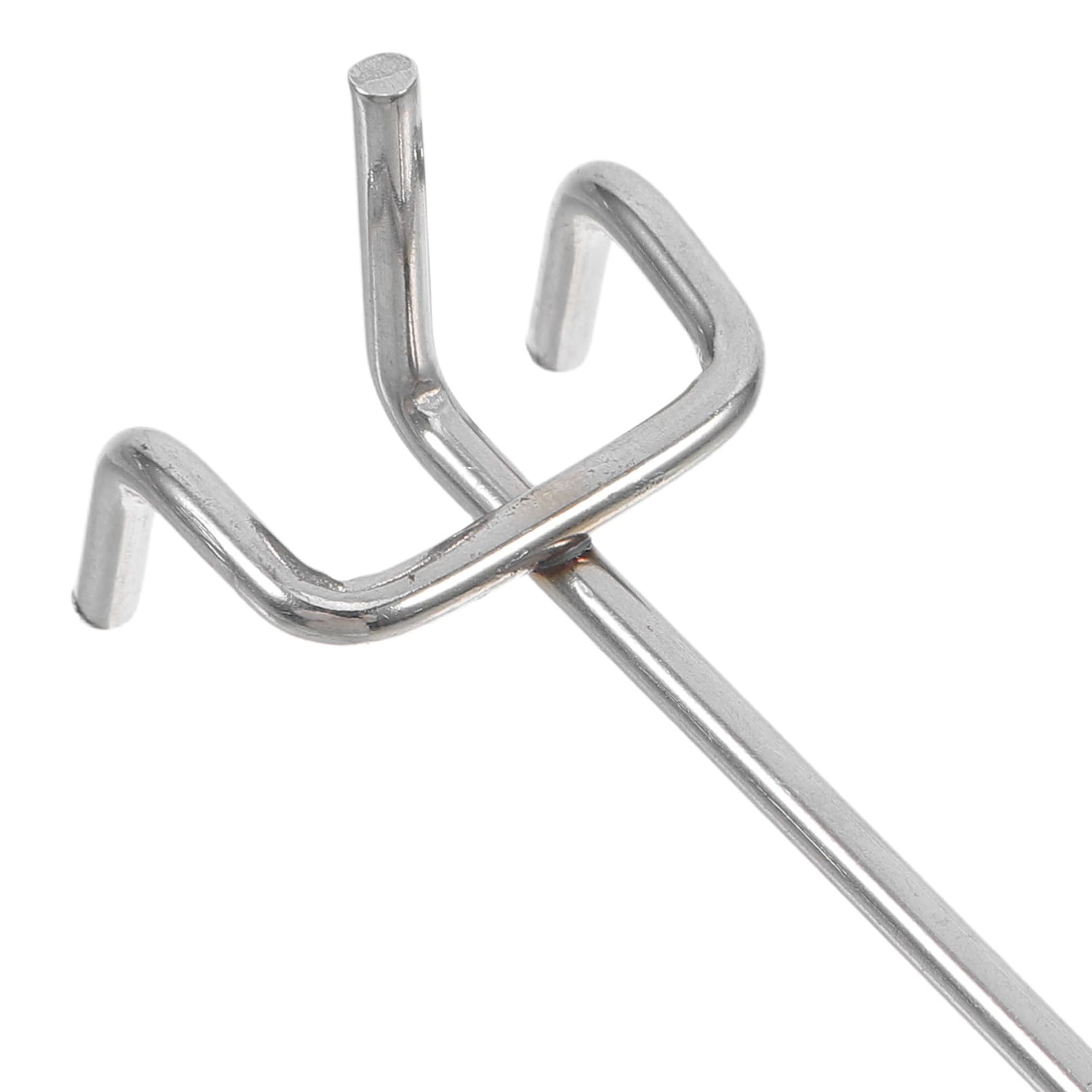 ULTECHNOVO Ganci per Pannelli Forati in Ferro 1/4 e 1/8 Pollice 50pezzi Spaziatura 2,5cm per Scaffalature Garage Ufficio e Supermercati