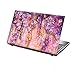 TaylorHe - Vinilo adhesivo para portátil de 13 a 14 pulgadas, con patrones de colores y efecto de piel laminado, fabricado en Inglaterra, diseño de flores coloridas