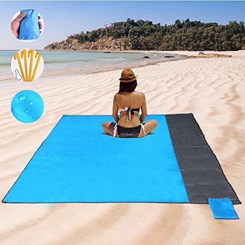 Honelife Esteira de acampamento À Prova D 'Água Cobertor de Praia Ao Ar Livre Portátil Piquenique C