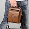 ANPTER Shoulder Bag for Men Messenger Bag PU Leather Crossbody Handbag Satchel Sling Chest Bags for School Travel Work Hiking Daily Use #2
