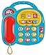 Simba 104010016 - ABC buntes Telefon, Babyspielzeug, Drehbilderdisplay, Melodie, Spieltelefon, Lerntelefon, mit verschiedenen Sounds, 20cm, Motorik, Kleinkind, ab 6 Monaten
