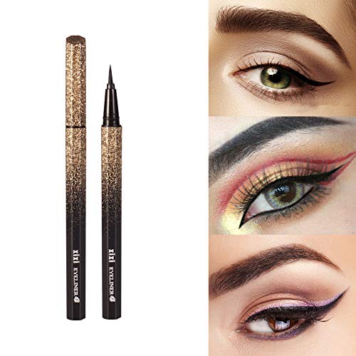 Preisvergleich Produktbild Subsky Eyeliner Wasserfest Schwarz Liquid Eyeliner Präzisionsminiatur Schnell trocknend Langlebig Eyeliner