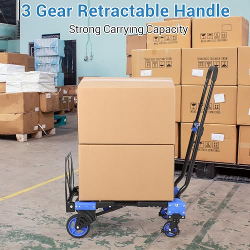 Carretilla plegable 2 en 1 con capacidad 330 lb miniatura 6