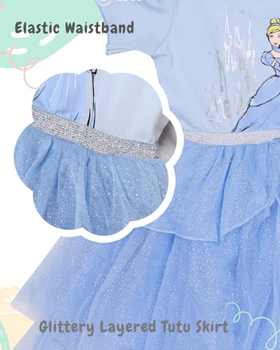 Disney Toddler Baby Girl Princesses Belle Cinderella Costume Dress4