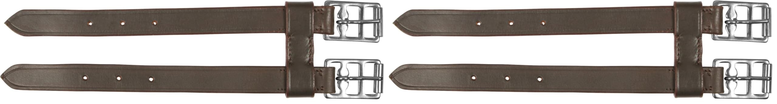 Covalliero Extensor de cincha para Silla de Montar, marrón, Cuero, Caballo, extensión hasta 27 cm, Hebillas Resistentes — view 2