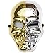 Produktbild Glänzende Skelett Maske in Gold & Silber Gevatter Tod Halloween Skelettmaske - Goldene Skull Mask