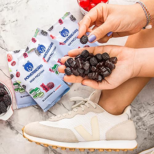 Powerbeärs High Protein Blackberry and Cherry | Protein Rich Fruit Gummies (16x50g) - Afbeelding 7