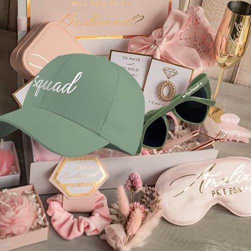 Image of LADY&HOME Bachelor /Bachelorette Party Baseball Hats Set, Embroidered Adjustable Cotton Truck Caps