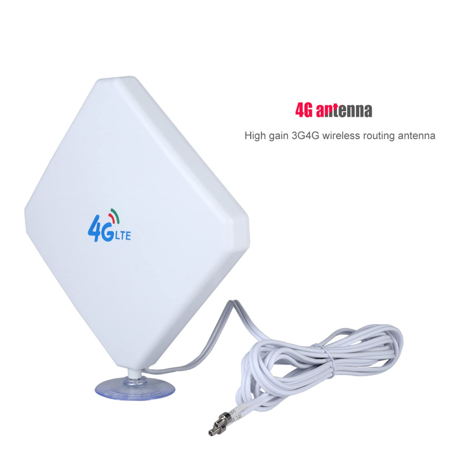 4G LTE 3G 4Hochleistung Antenne 35dBi Netzwerkverstärker, 4G LTE WiFi Router Signalverstärker Weiß