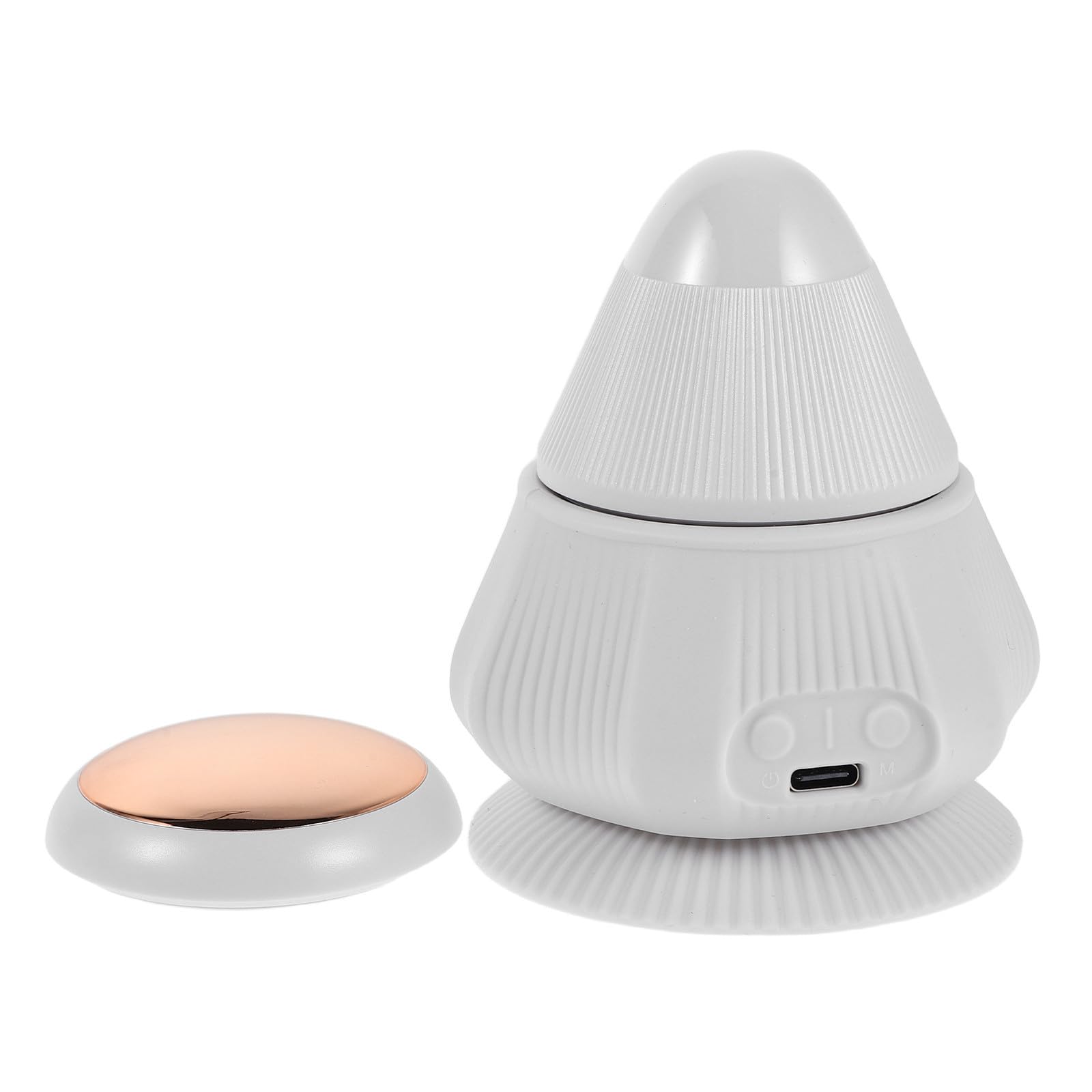 EXCEART Pelota de masaje para espalda y cuello con función de vibración y calor, base de succión y diseño portátil, herramienta para relajación diaria en hogar y oficina