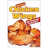 net-xpress Plakat Chicken-Wings für Kundenstopper DIN A1, Werbeplakat Poster Imbiss