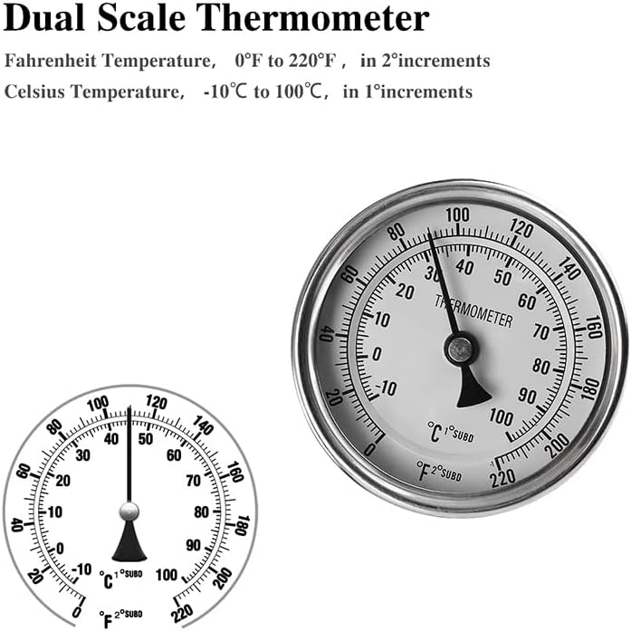 Miniatura 6 de AIZYR Sopa Barrels - Olla de acero inoxidable para cervecería casera con tapa, termómetro y válvula de bola para hervir utensilios de cocina,