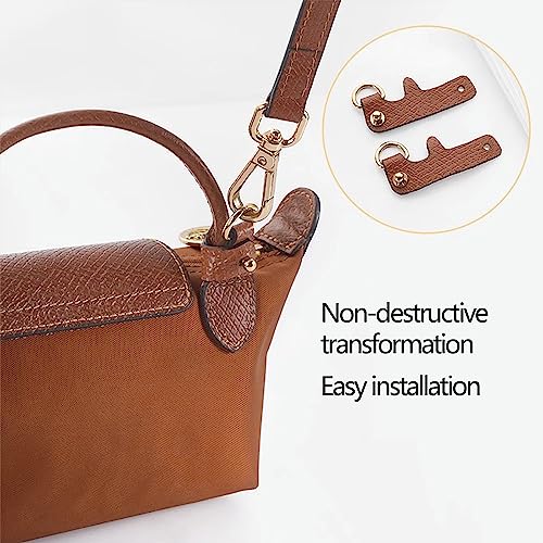 Image of Chispee Leather Shoulder Strap Replacement Set, Adjustable Purse Strap Extender for Crossbody Bag Conversion