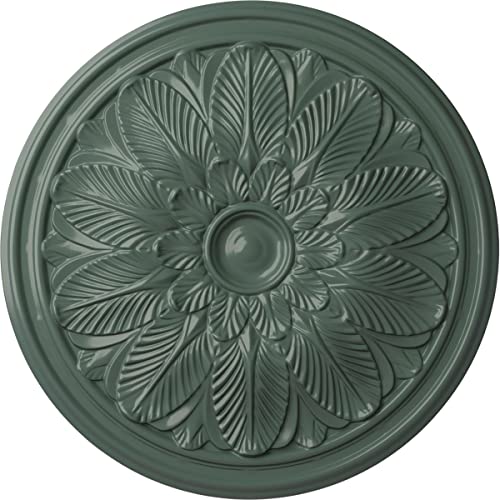 Image of Ekena Millwork CM22BOCBF 22 5 /8 OD x 1 3 /4 P Bordeaux Ceiling Medallion (fits Canopies up to 3 1 /4), Cloud Burst