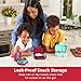 Bentgo Kids Snack - 2 Compartment Leak-Proof Bento Box Container for Snacks and Small Meals, Easy-Open Latch, Dishwasher Safe, BPA-Free for School, Daycare, & Sports - Ideal for Ages 3+ (Red/Royal)