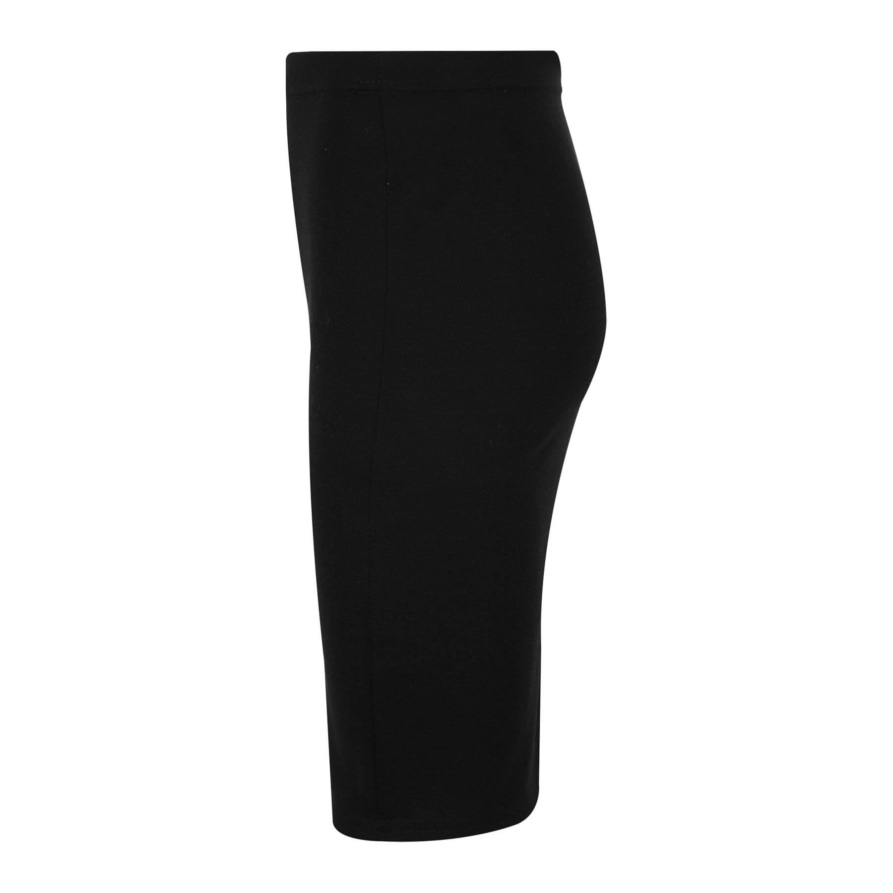 A2Z 4 Kids Faldas escolares para niñas, color negro, falda hasta la rodilla, cintura elástica, suave, elástica, uniforme para uso diario de 7 a 13 años