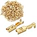 Baomain Female Spade Quick Splice Crimp Terminals 2.8mm Crimp connector Non insulated 100 Pcs